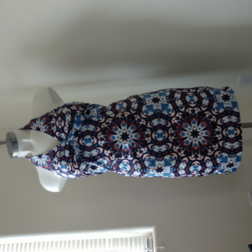 Jones New York size 12 Navy lined halter dress